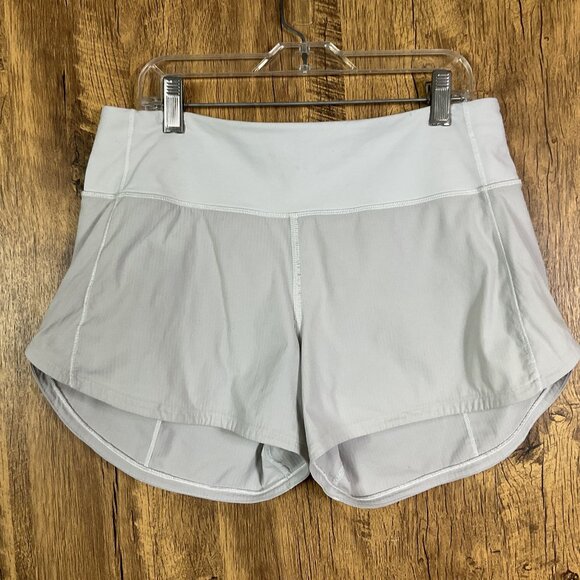 Lululemon Speed Up Short Long *4" Updated Fit, size 6, Gray, LW7AVLT - Picture 1 of 8